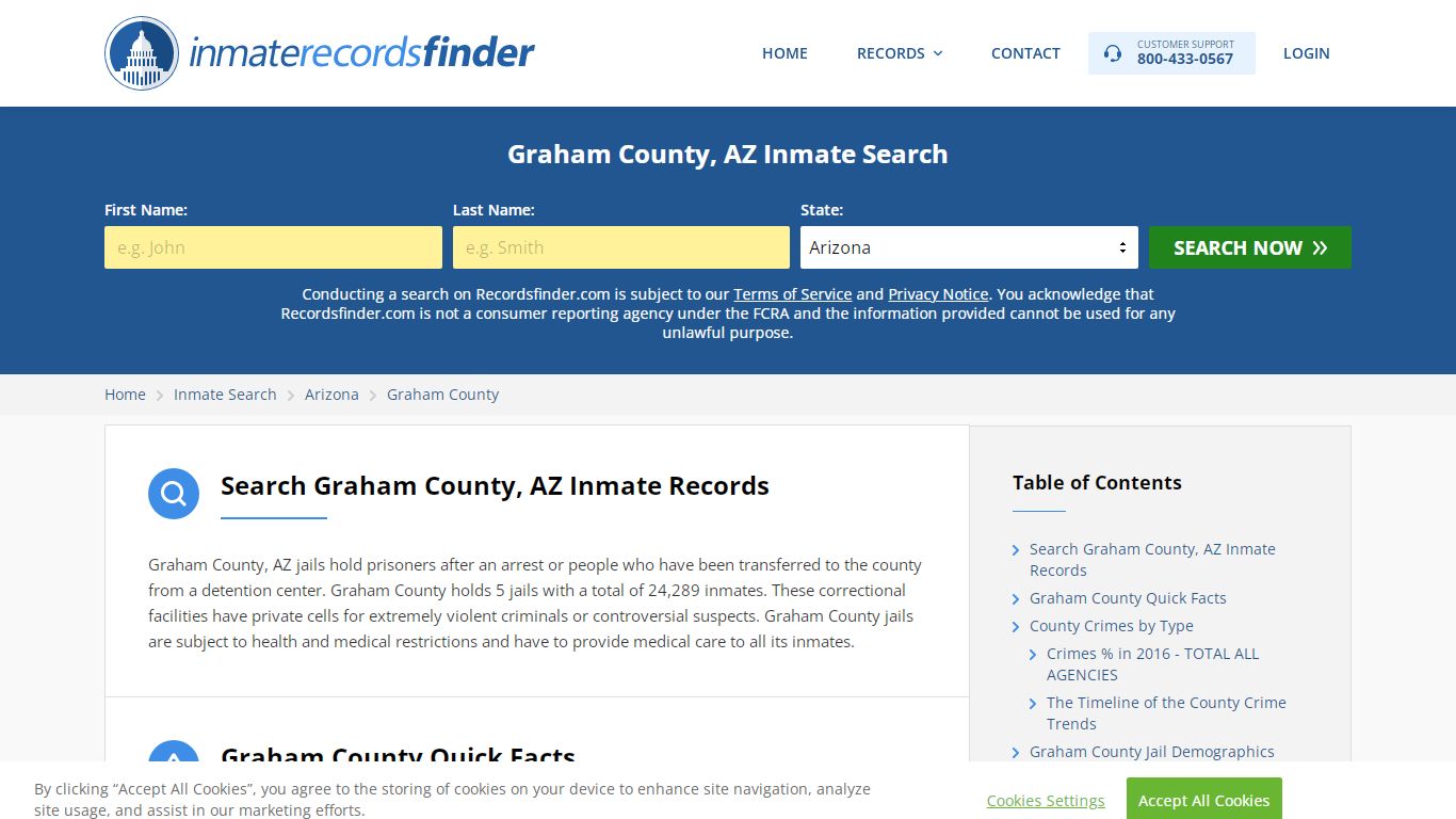 Graham County, AZ Inmate Lookup & Jail Records Online